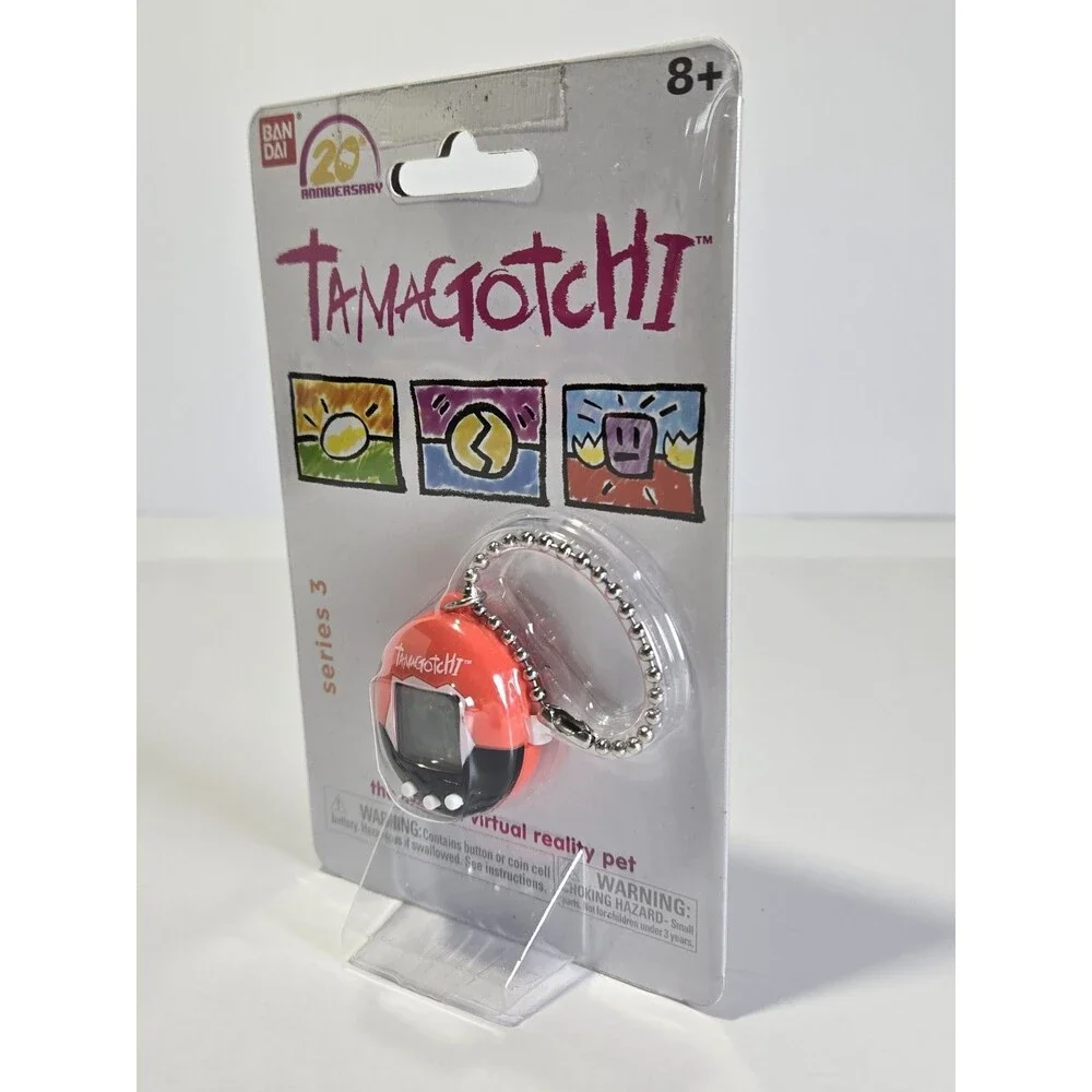 TAMAGOTCHI 20th Anniversary Orange Pink Yellow Mini Virtual Pet Bandai Series 4